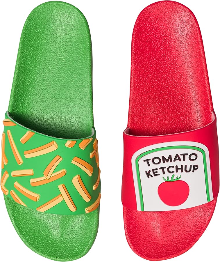 Pommes & Ketchup Badeschlappen: Das leckerste Duo für deine Füße